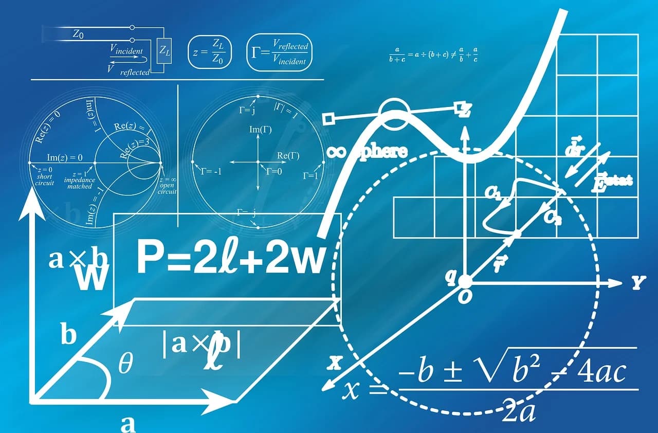 Ancient scriptures and mathematical formulas representing Vedic Maths.